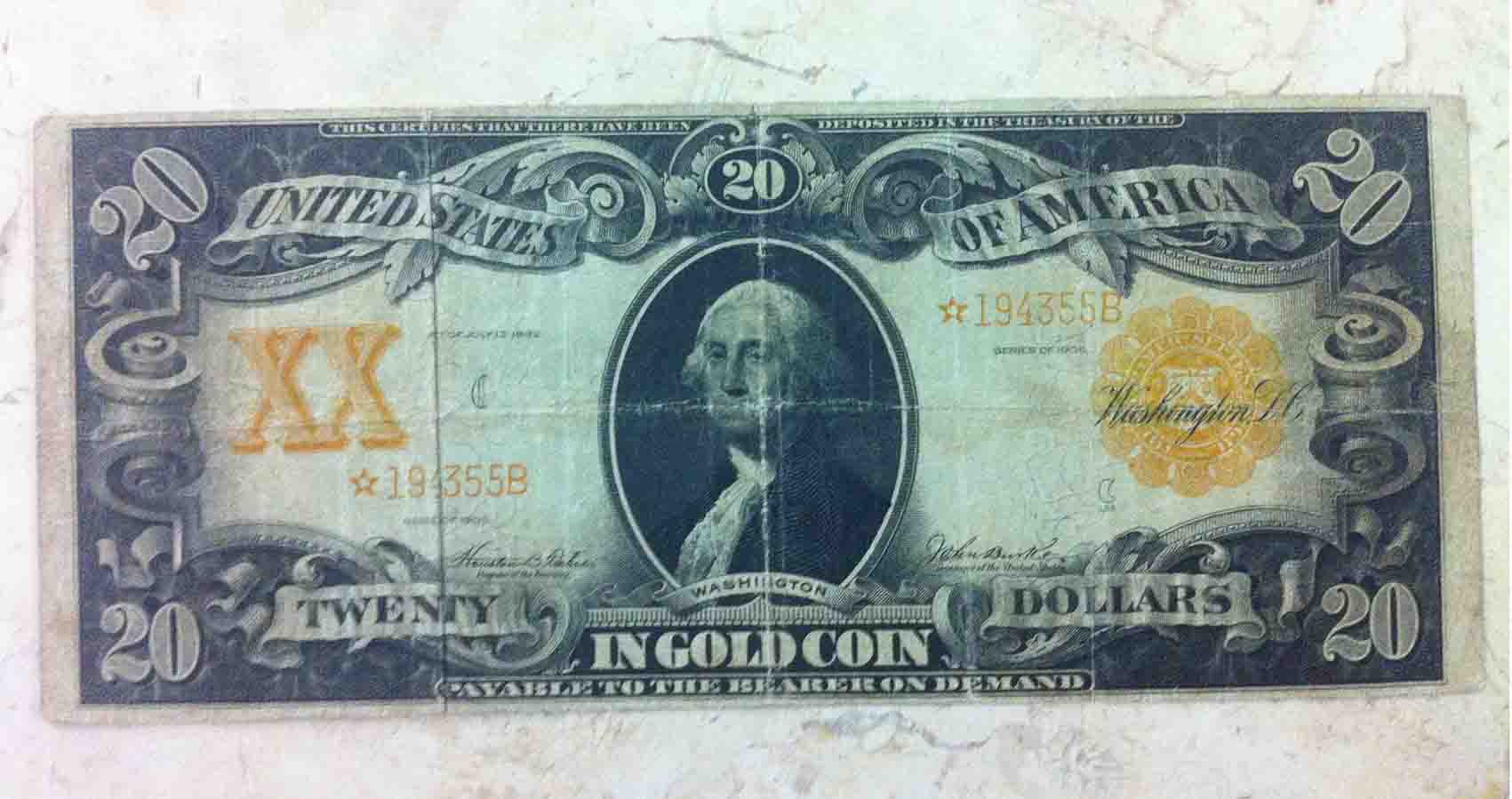 I-Am-A-Newbe-So-Be-Kind-Please-:-20$-Bill-1906-Star-Note