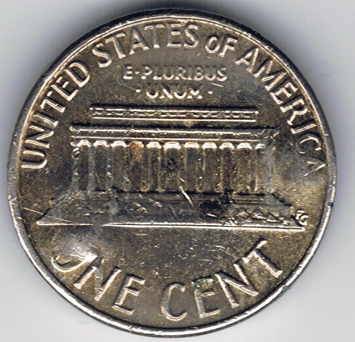 1976-D-Silver-Plated-And-Counterstamped-Lincoln-Memorial-Cent-Liberty-Bell/Usa