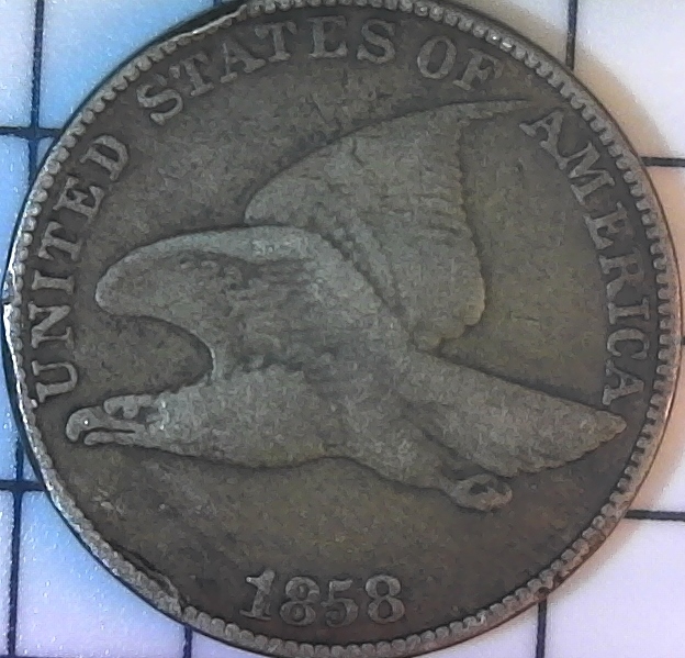 1858-Lg-Date-Flying-Eagle-Cent...-MD-/-Longacre-Or-DDO?