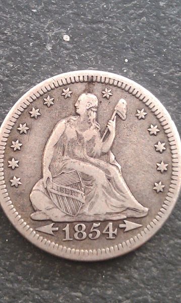 1854-Seated-Liberty-Quarter