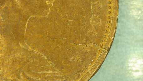 1973-Canadian-Penny-Is-This-A-Lamination-Error-On-Obverse-Of-Coin