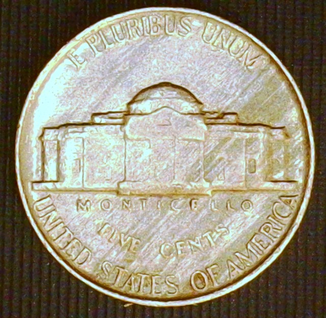 1958-Jefferson-Nickel,-Improper-Alloy-Mix
