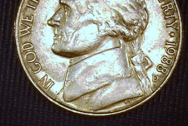 1988-D-Jefferson-Nickel,-Die-Polish-Marks?
