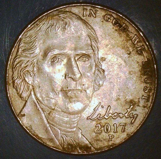 2017-P-Jefferson-Nickel,-Struck-Thru-With-Retention,-Possible-DDO