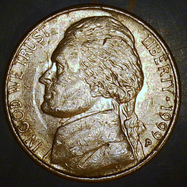 Fan-Favorite!-/-1999-P-Jefferson-Nickel-/-Trifecta
