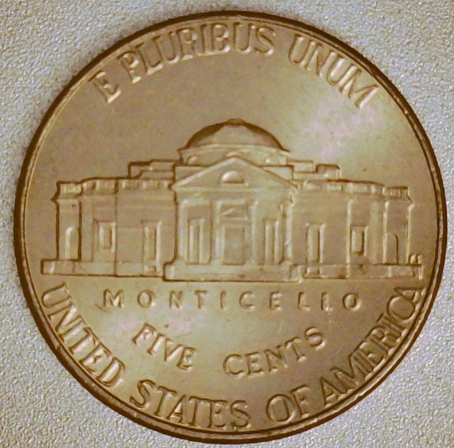 2022-P-Jefferson-Nickel-/-Found-Something-Else!-/-Heavy-Impression-Of-Unknown-Source