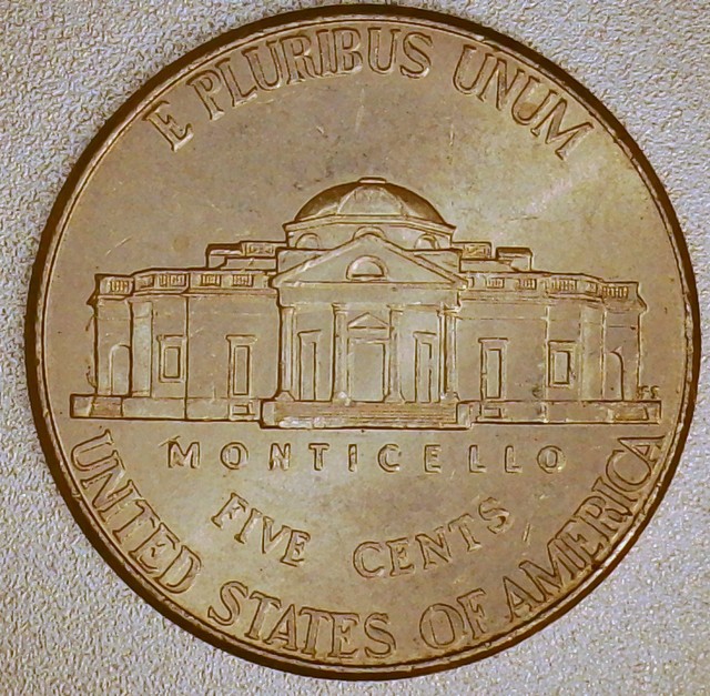 2017-P-Jefferson-Nickel-/-Die-Dent---Reverse