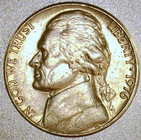 1976-Jefferson-Nickel-/-Die-Clash