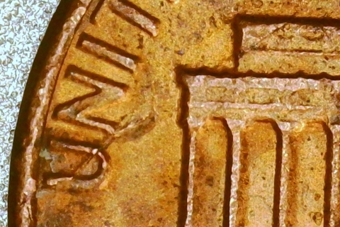 1984-LMC-Penny-/-Rim-To-Rim,-PMD,-Bad-Planchet,-?
