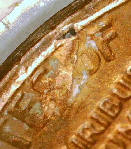 1984-LMC-Penny-/-Rim-To-Rim,-PMD,-Bad-Planchet,-?