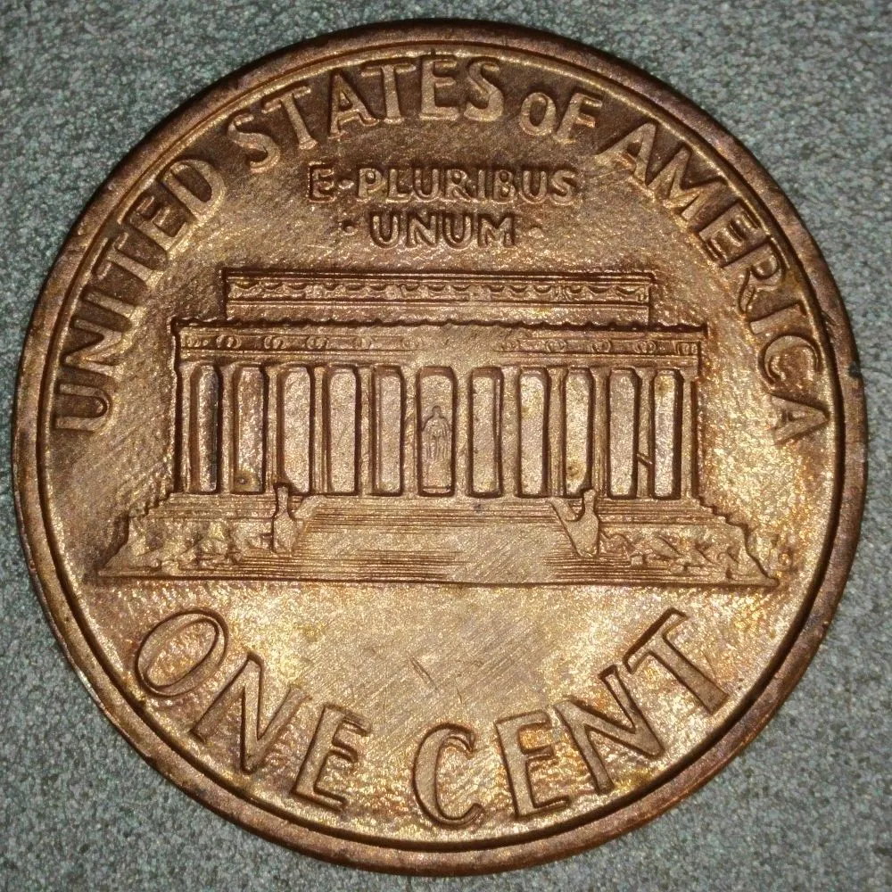 1995-?-LMC-Penny-/-RIDB,-Struck-Through-Grease,-Thick-Rim,-Spike-Head,-Possible-DDR