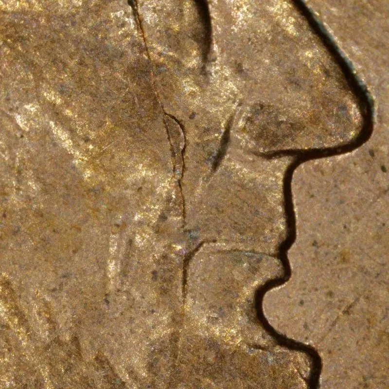 1995-?-LMC-Penny-/-RIDB,-Struck-Through-Grease,-Thick-Rim,-Spike-Head,-Possible-DDR