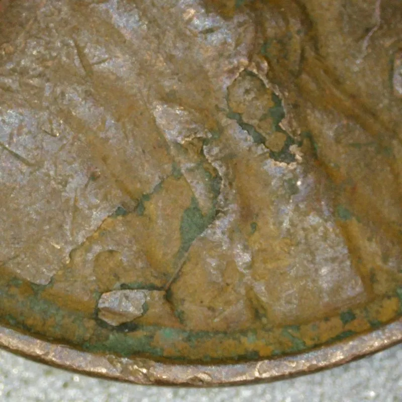1942-LWC-Penny-Lamination-Error-/-Obverse