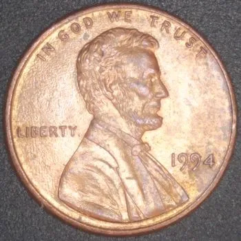 1994-LMC-Penny-/-RIDB,-Retained-Lam-?,-Die-Chip,-Bird-Spike-Letters