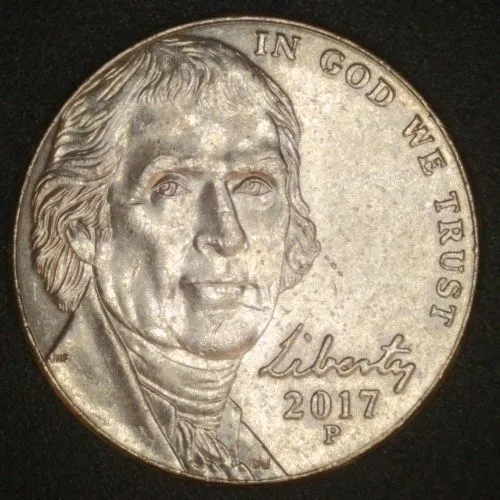 2017-P-Jefferson-Nickel-/-Trail-Die