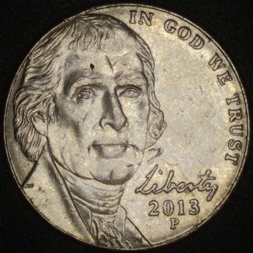 2013-P-Jefferson-Nickel-/-Great-Trail-Die