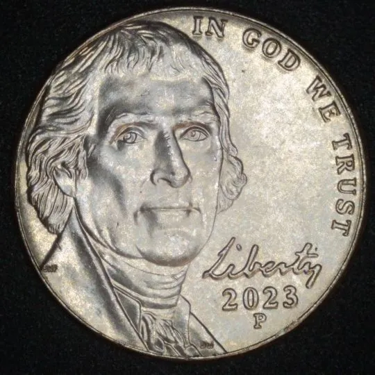 2023-P-Jefferson-Nickel-/-Die-Trails