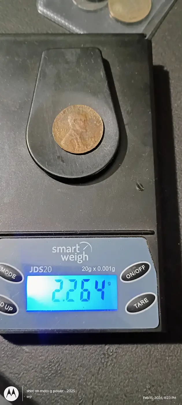 1941-Lincoln-Wheat-Cent-Underweight:-2.26-Grams
