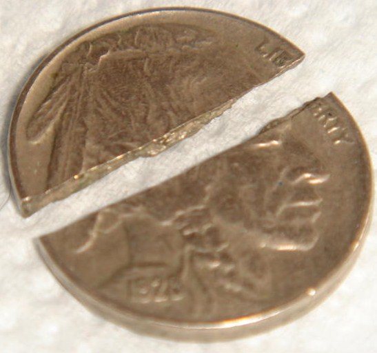 1928-Broken-In-Half-Buffalo-Nickel-..-Check-It-Out!