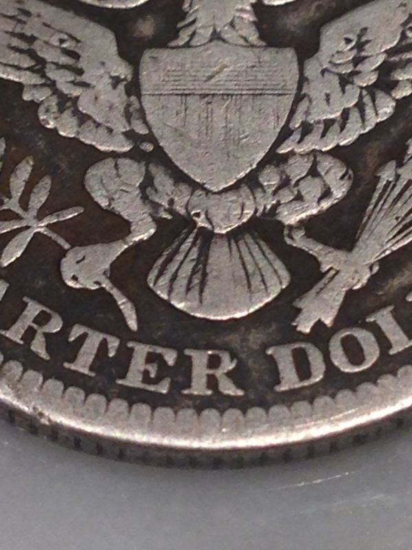 Help!!-1901-Barber-Quarter-With-Very-Bizarre-Markings.