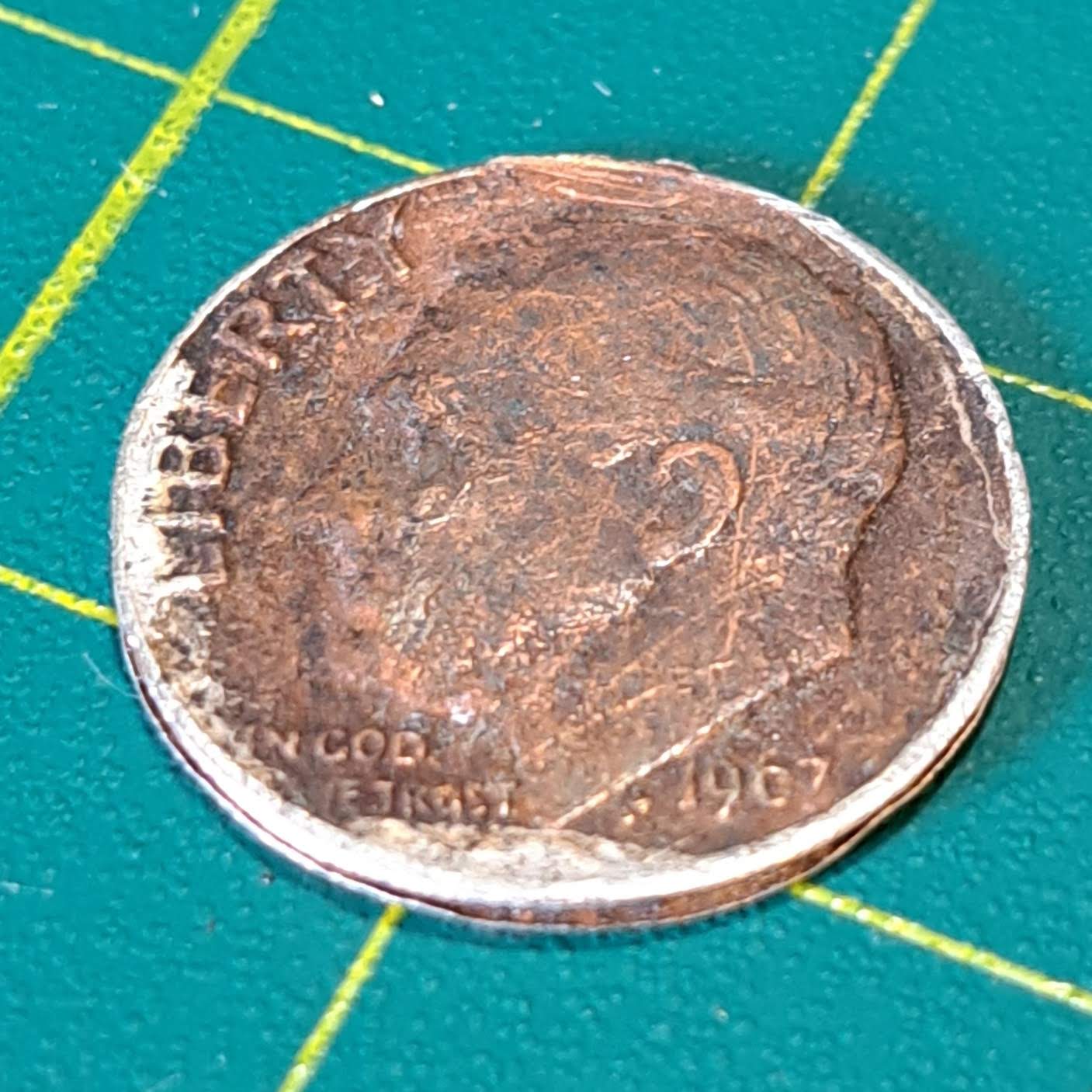 1967-Dime:-Error-Or-Altered?-Annealing-Question.