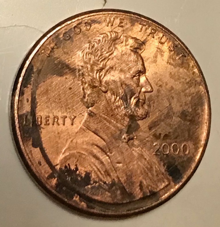Please-Help-Me-Stop-Looking-At-This-Dirty-Penny---Double-Strike?-Year-2000