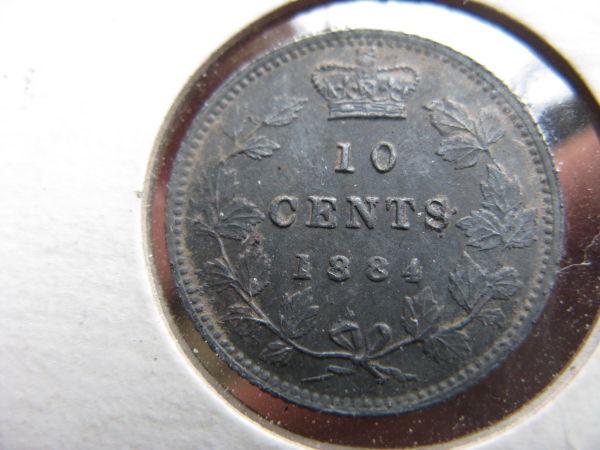 1884-Canada-10-Cents-Help-On-Grade
