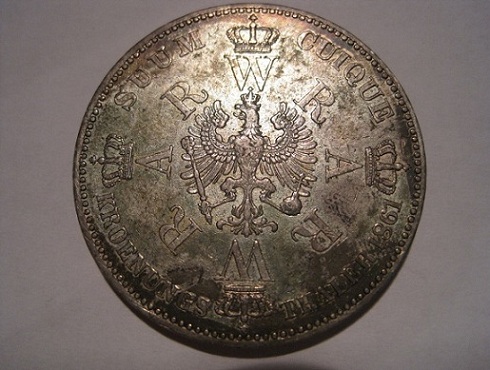 Prussian-Thaler-1861,-Pre-Union