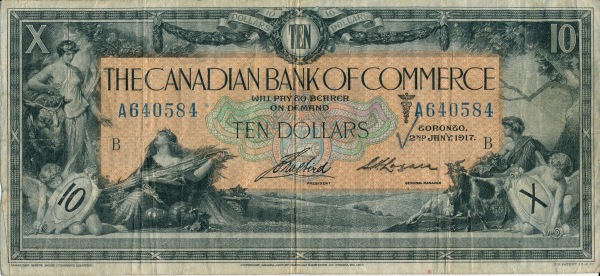 Canadian-Bank-Of-Commerce---1917---Ten-Dollars---Grade?