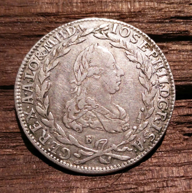 Austrian-1776-B-20-Kreuzer---Please-Grade!
