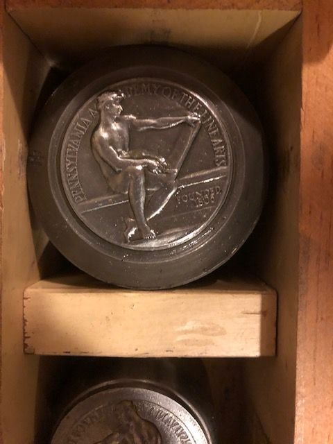Obverse-Die-And-Hub-From-Pennsylvania-Academy-Of-Fine-Arts-Medal
