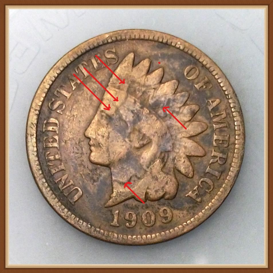 1909-Indian-Head-Penny-Do-You-See-Second-Head-Imprint,-Prob.-Hammer-Job?