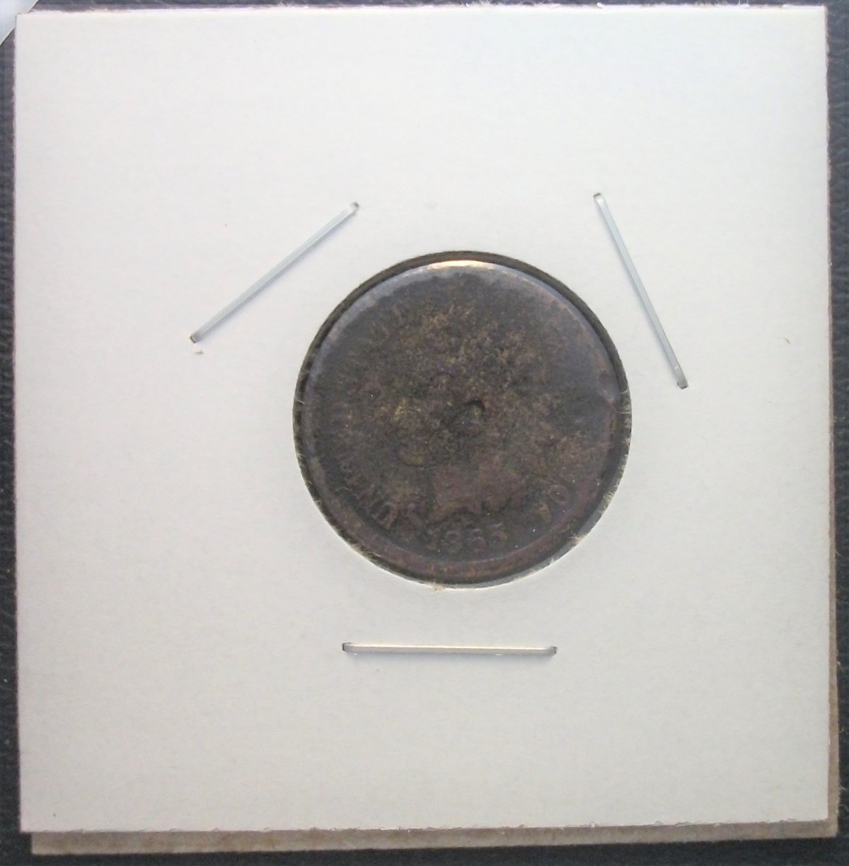 Cull-1865-Indian-Head-Cent-With-Die-Rotation,-1865-Plain-5-Variety-5Ab?
