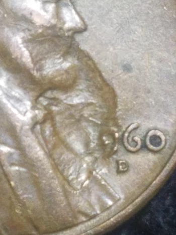 1960---D-Lincoln-Cent-With-Very-Large-Chunk-Missing-From-Obverse