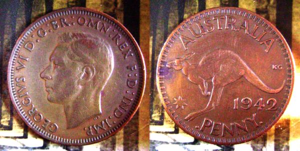 1943-Australian-Penny-Minted-India