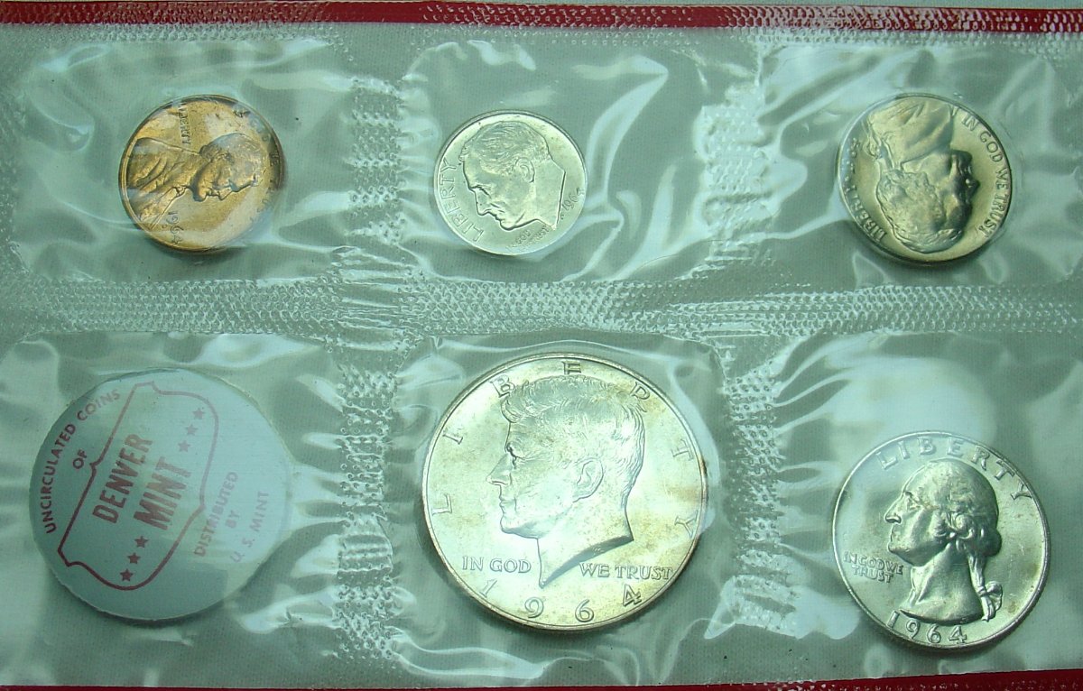 1964-D-Kennedy-Half-In-A-Mint-Set