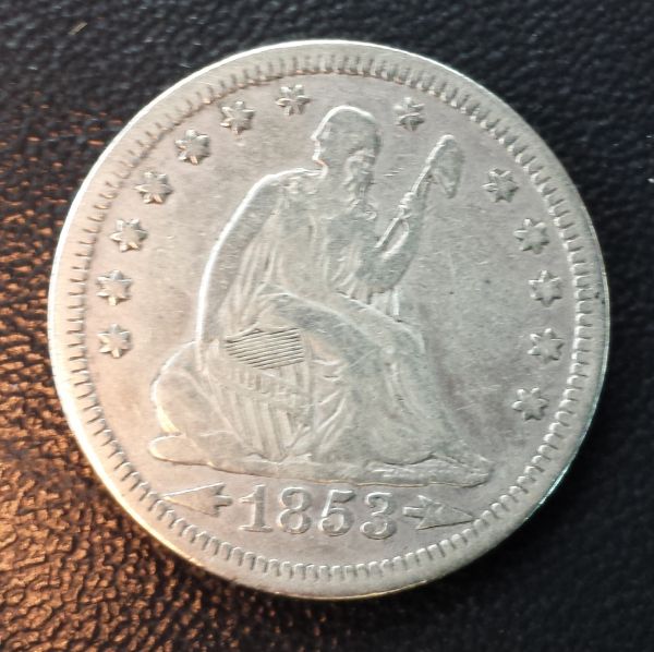 1853-Seated-Liberty-Quarter---Reverse-Die-Crack