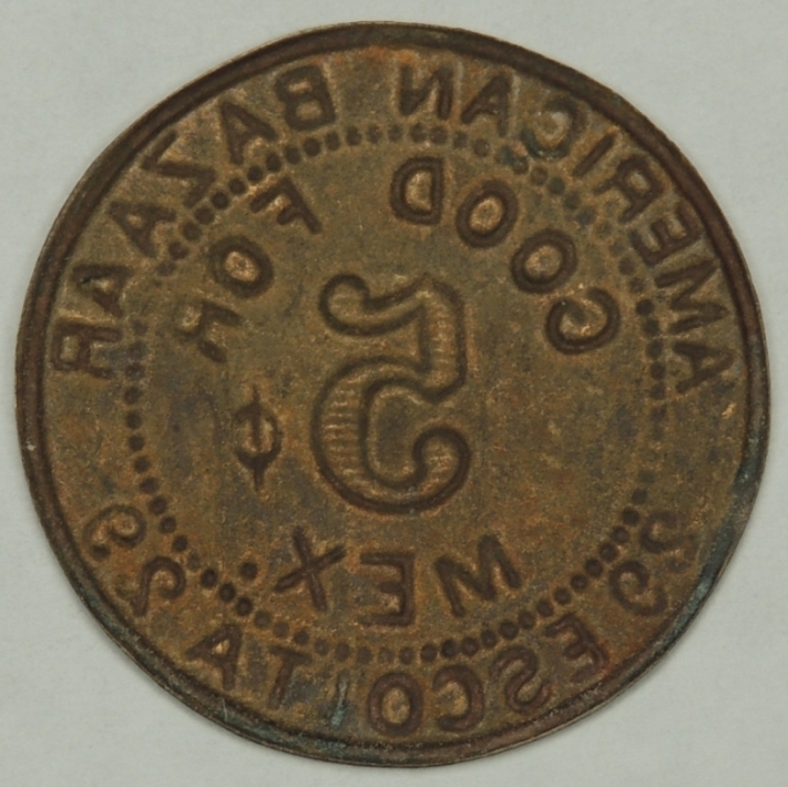 American-Bazaar-Philippines-Token-29-Escolta-29-Token-5-Centavos