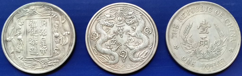 Chinese-Dollar-Tael-Coins