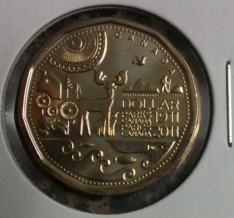 Canadian-2011-Parks-Canada-Loonie