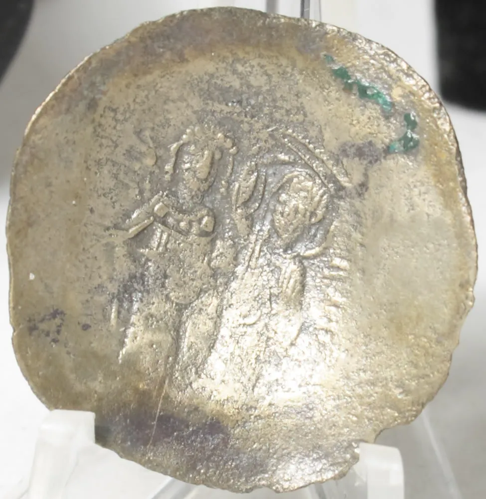 Cup-Shaped-Coin-Id:-Byzantine-Trachy,-Likely-From-Manuel-I-12th-Century