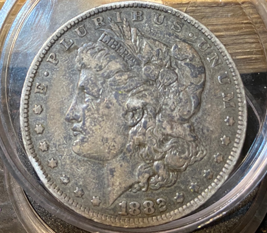 1882-Morgan-O/S-I-Believe-She-Has-Some-Wear-And-A-Couple-Rim-Dings-Thinking-Maybe-45?