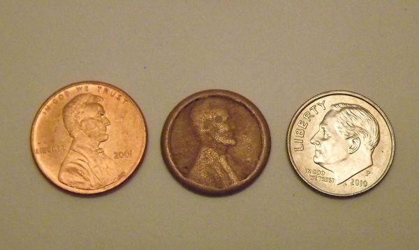 Posible-Wheat-Penny-On-Dime-Planchet