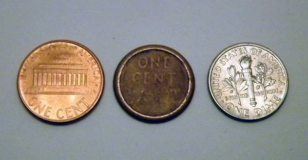 Posible-Wheat-Penny-On-Dime-Planchet