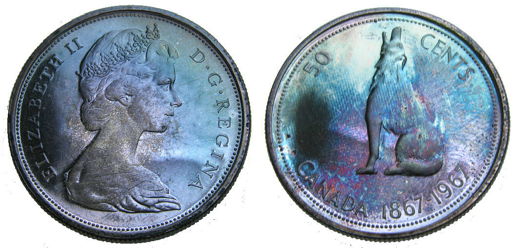 Toned-Canadian-Coins