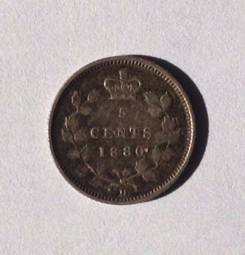 1880-5-Cent-Silvers..2-Very-Different-Varieties