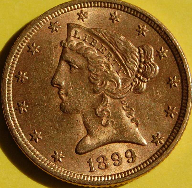 1899-$5-Gold