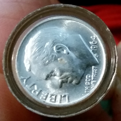 1964-Mint-Pointed-9-Dimes--File-Of-50