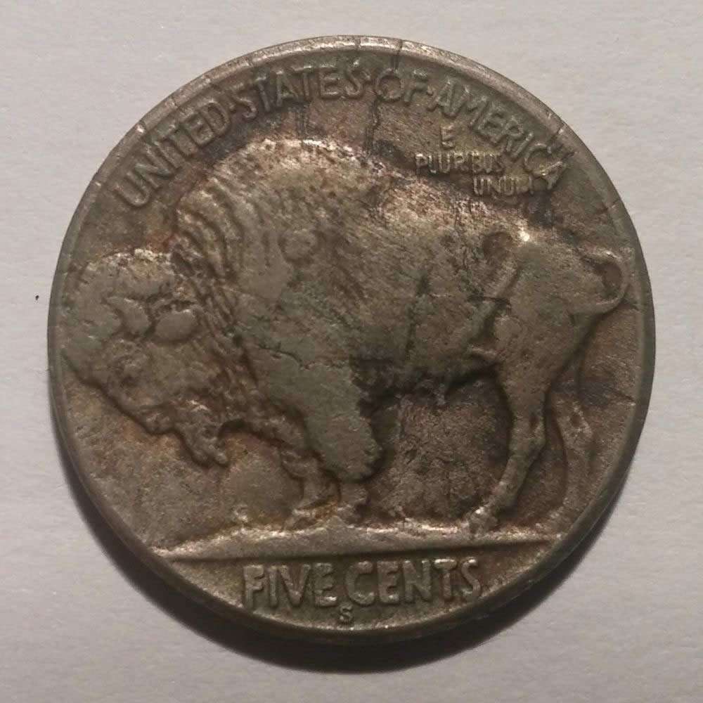 Crazy-Cracked-Planchet-1936-S-Buffalo-Nickel
