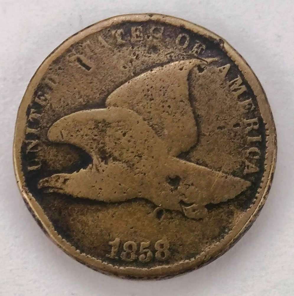 1858-Flying-Eagle-Cent-That's-Been-Around-The-Block...